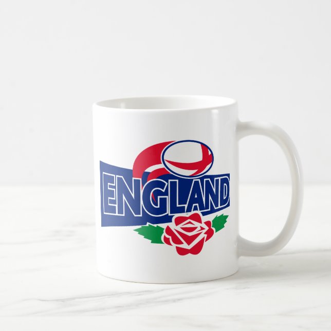Mug l'anglais de l'Angleterre de boule de rugby s'est (Droite)