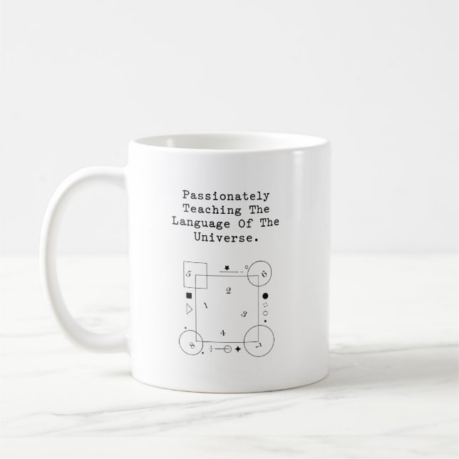 Mug Language of Universe | Passionate Math Teaching (Gauche)