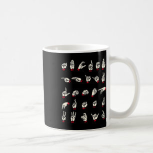 Mug Langue - Alphabet A à Z Sexe Sourd Sensibilisation