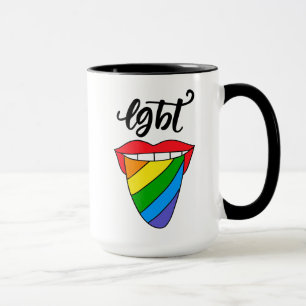 Mug Langue arc-en-ciel LGBT