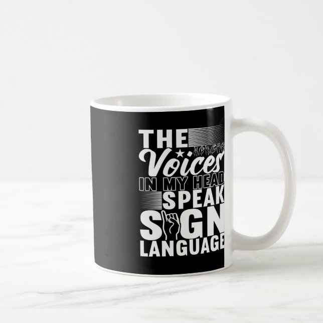 Mug Langue des signes américaine Sensibilisation des s (Droite)