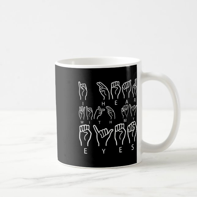 Mug Langue des signes de sensibilisation Langue des si (Droite)