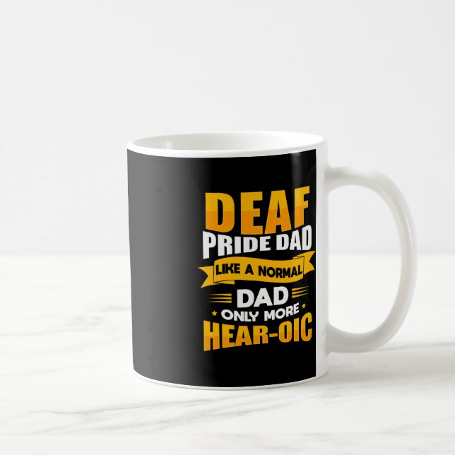 Mug Langue des signes pour les hommes Sensibilisation  (Droite)