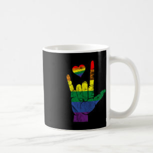 Mug Langues des signes gay pride ASL LGBT Sensibilisat