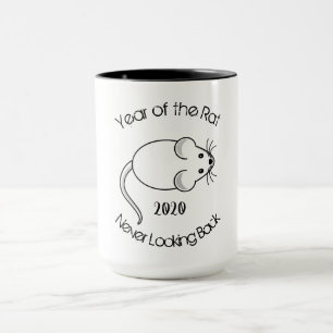 Mug L'année du rat ne jamais regarder en arrière Visio