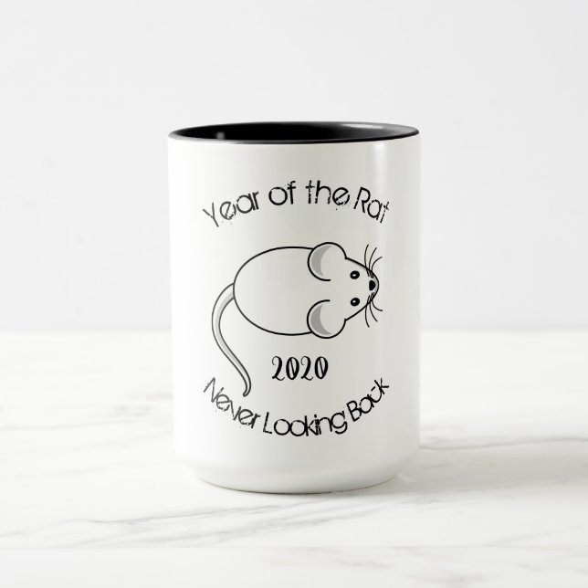 Mug L'année du rat ne jamais regarder en arrière Visio (Centre)
