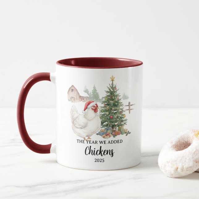 Mug L'Année Où Nous Avons Adopté Des Poules Élevage De (Avec donut)