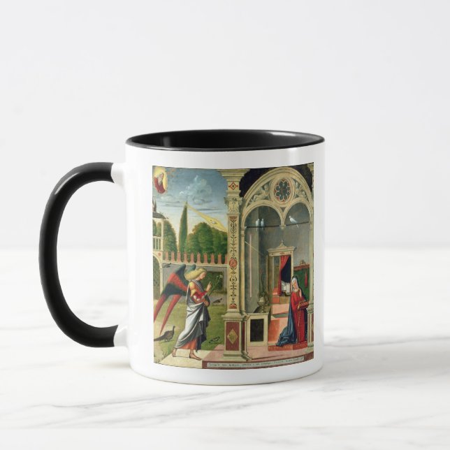 Mug L'annonce (huile sur le panneau) 2 (Gauche)