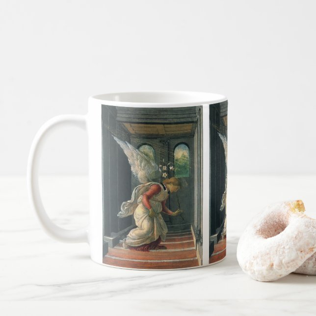 Mug L'Annonciation (détail de l'ange) de Sandro Bottic (Avec donut)