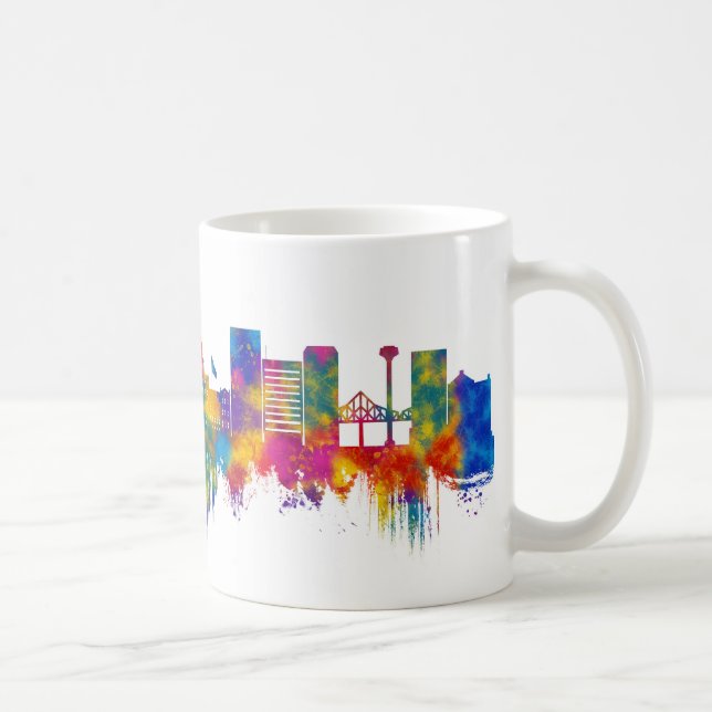 Mug Lansing Michigan Skyline (Droite)