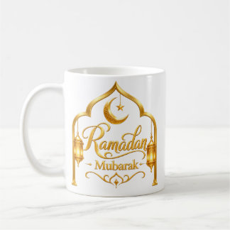 Mug Lanterne à Arche Dorée Ramadan Mubarak