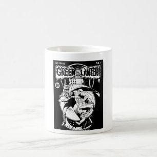 Mug Lanterne verte avec le cap dans le combat, noir et
