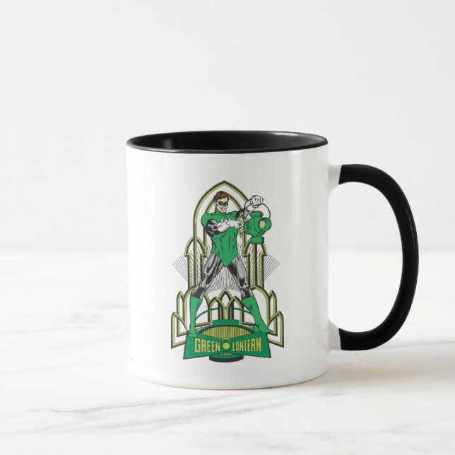 Mug Lanterne verte avec lettres (Droite)