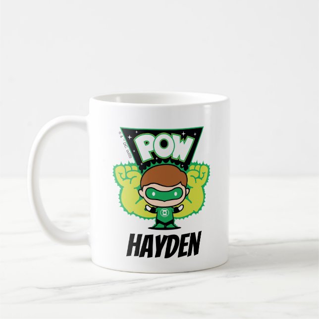 Mug Lanterne verte Chibi Formant Des Poings Géants (Gauche)