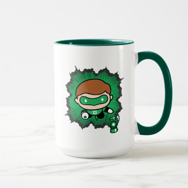 Mug Lanterne verte de Chibi qui traverse l'espace (Droite)