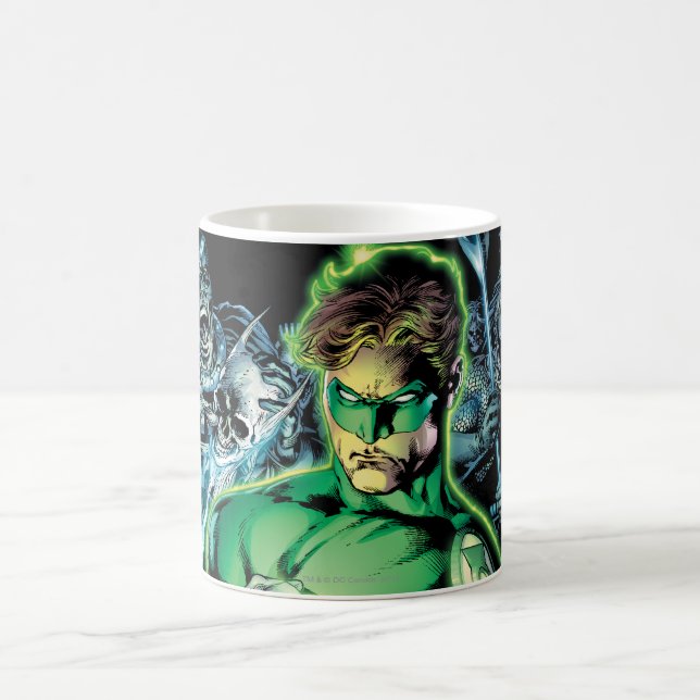 Mug Lanterne verte entourée - Couleur (Centre)