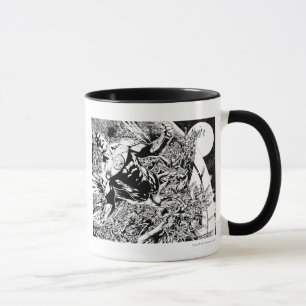 Mug Lanterne verte et la lune - noire et blanche