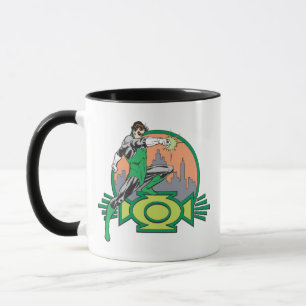 Mug Lanterne verte et paysage urbain