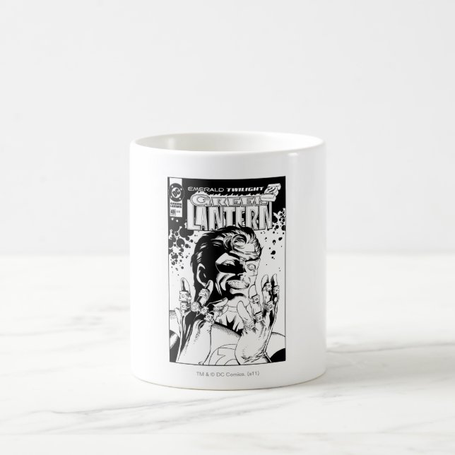 Mug Lanterne verte - Nombreux anneaux, noir et blanc (Centre)