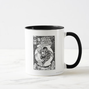 Mug Lanterne verte - Tout commence ici, Noir et blanc