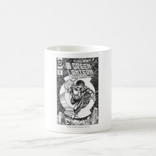 Mug Lanterne verte - Tout commence ici, Noir et blanc
