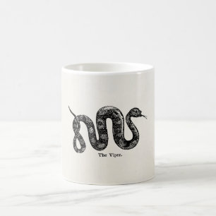 Mug L'antiquité vintage de serpent de vipère de 1800s