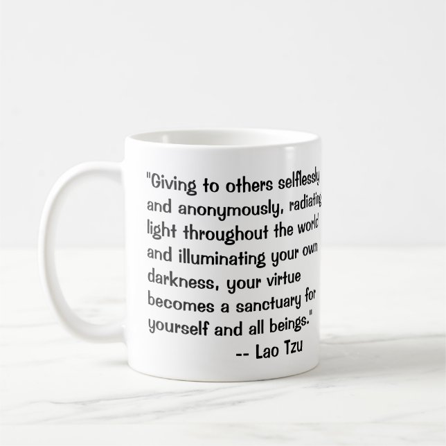 Mug Lao Tzu sur Darkness (Gauche)