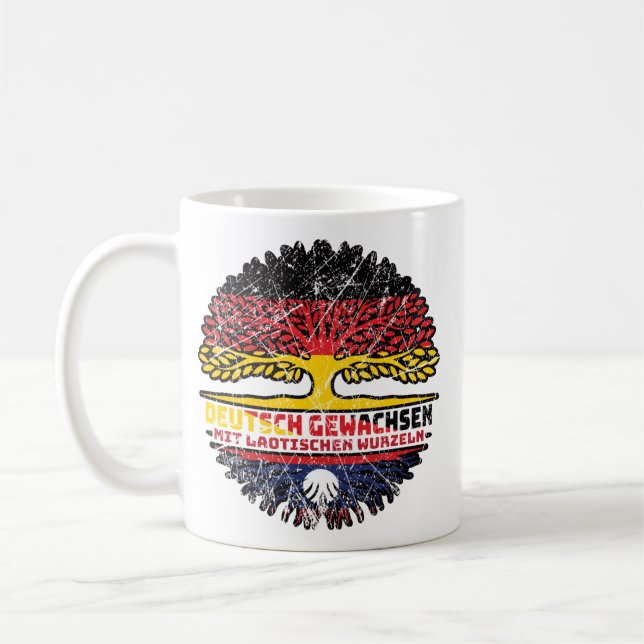 Mug Laos Laotisch Deutsch Deutschland Baum Wurzel (Gauche)