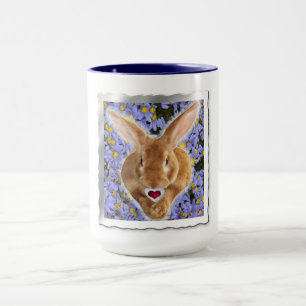 Mug Lapin adorable encadré avec coeur doux
