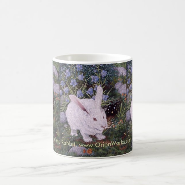 Mug Lapin blanc, lapin blanc, lapin blanc, blanc… (Centre)