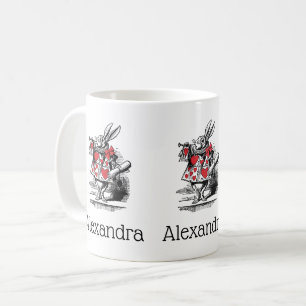 Mug Lapin Blanc Trompettiste Alice aux Pays des Mervei