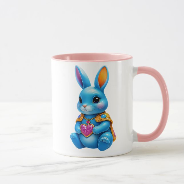 Mug  Lapin Bleu Mignon (Droite)