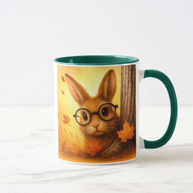Mug Lapin caché à lunettes (Droite)