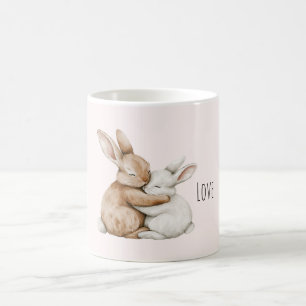 Mug Lapin d'amour blanc crème
