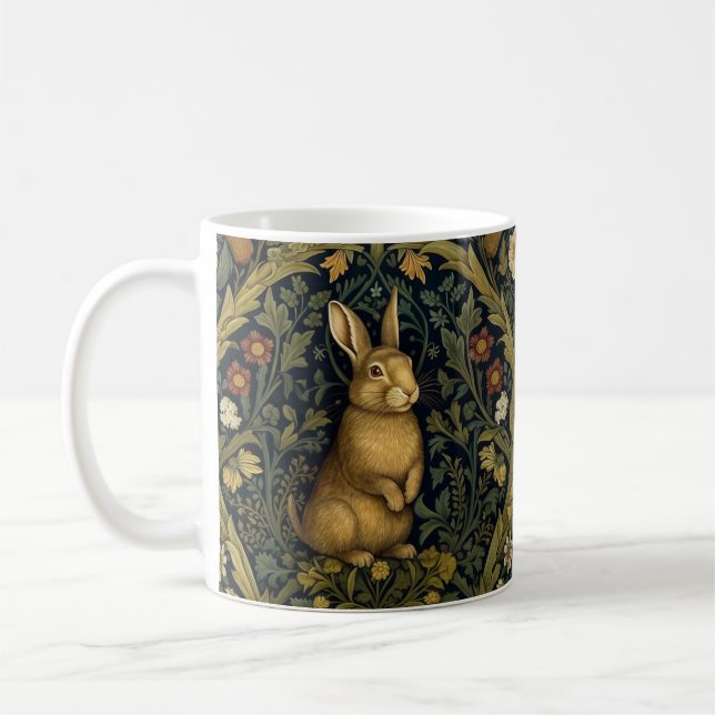 Mug Lapin dans la forêt style Art nouveau (Gauche)