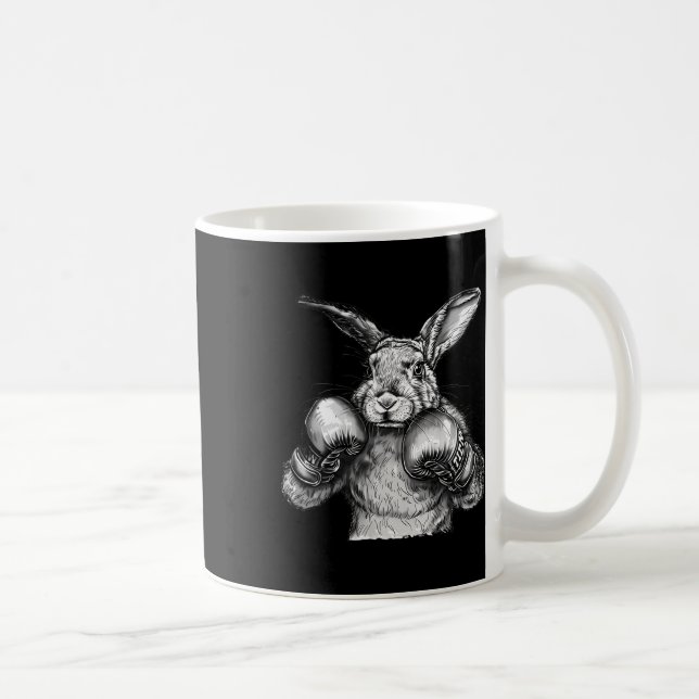 Mug Lapin de boxe Gants de boxe Kickboxing Boxeur drôl (Droite)