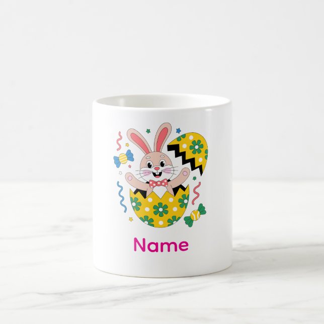 Mug Lapin de fête de Pâques qui jaillit  (Centre)