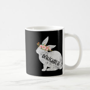 Mug Lapin de fille assorti Famille Floral Lapin de Pâq
