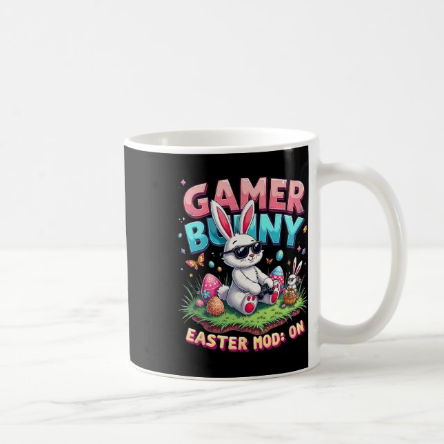 Mug Lapin de gamer drôle de Pâques Mod sur le cadeau d (Droite)