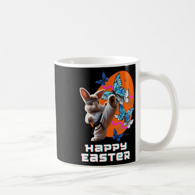 Mug Lapin de karaté de Pâques (Droite)