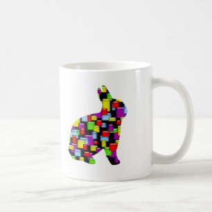 Mug lapin de lapin de mosaïque