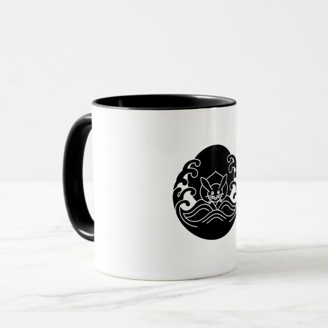 Mug Lapin de lune en vague (Devant gauche)