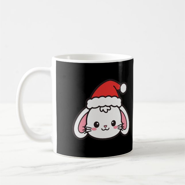 Mug Lapin de Noël Santa (Gauche)