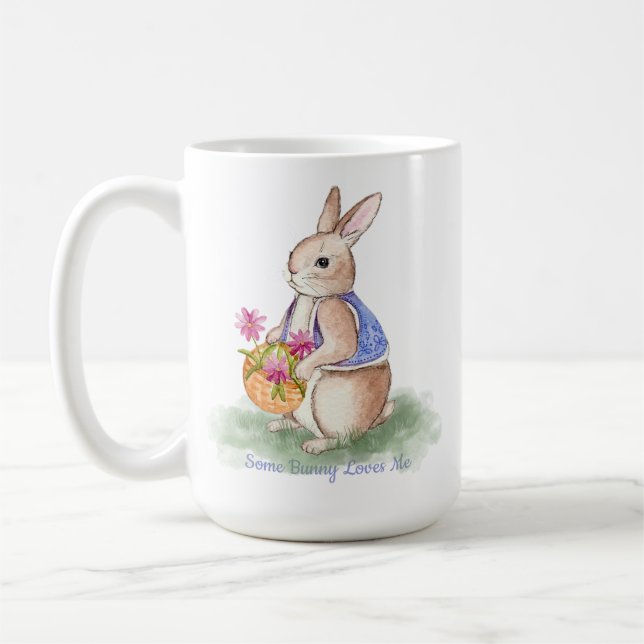 Mug Lapin de Pâques aquarelle (Gauche)