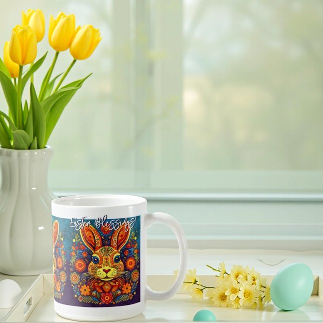 Mug Lapin de Pâques - Art populaire - Pâques (Créateur téléchargé)