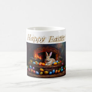 Mug Lapin de Pâques avec oeufs de Pâques Joyeux Pâques