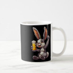 Mug Lapin De Pâques Boire Une Bière Froide Pour La Jou