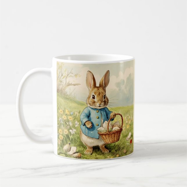 Mug Lapin de Pâques Classique Adorable (Gauche)