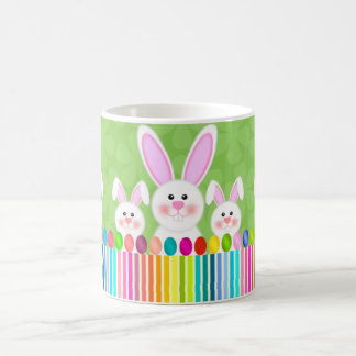 Mug Lapin de Pâques coloré et oeufs