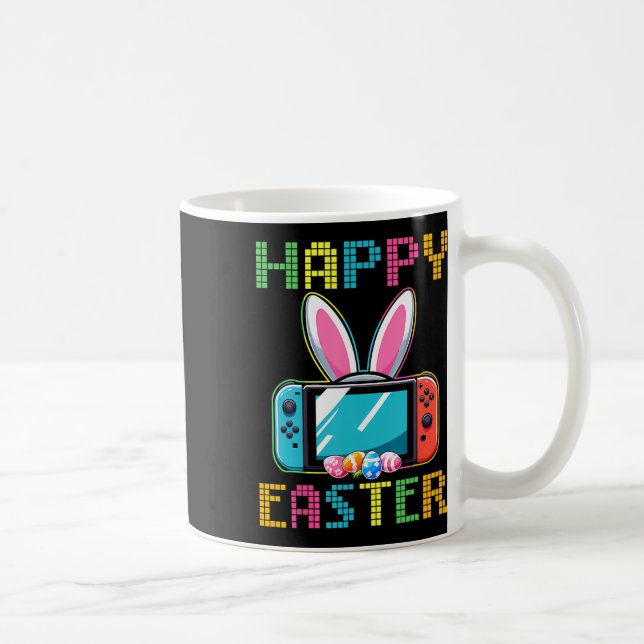 Mug Lapin de Pâques de jeu vidéo drôle manette de jeu (Droite)